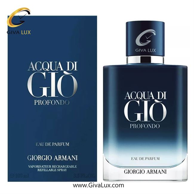  ادو پرفیوم  مردانه اورجینال مدل Giorgio Armani Acqua di Giò Profondo | جورجیو آرمانی اکوا دی جو پورفوندو (آکوا دی جیو پروفوندو) حجم  100 میل
